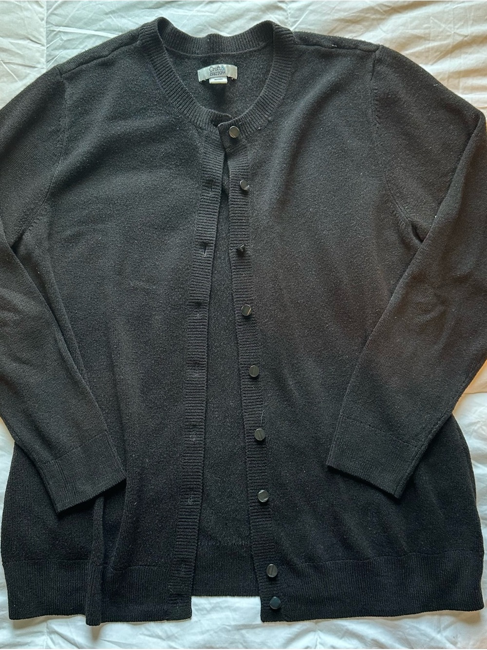croft & barrow Black Women's Button-Front Cardigan